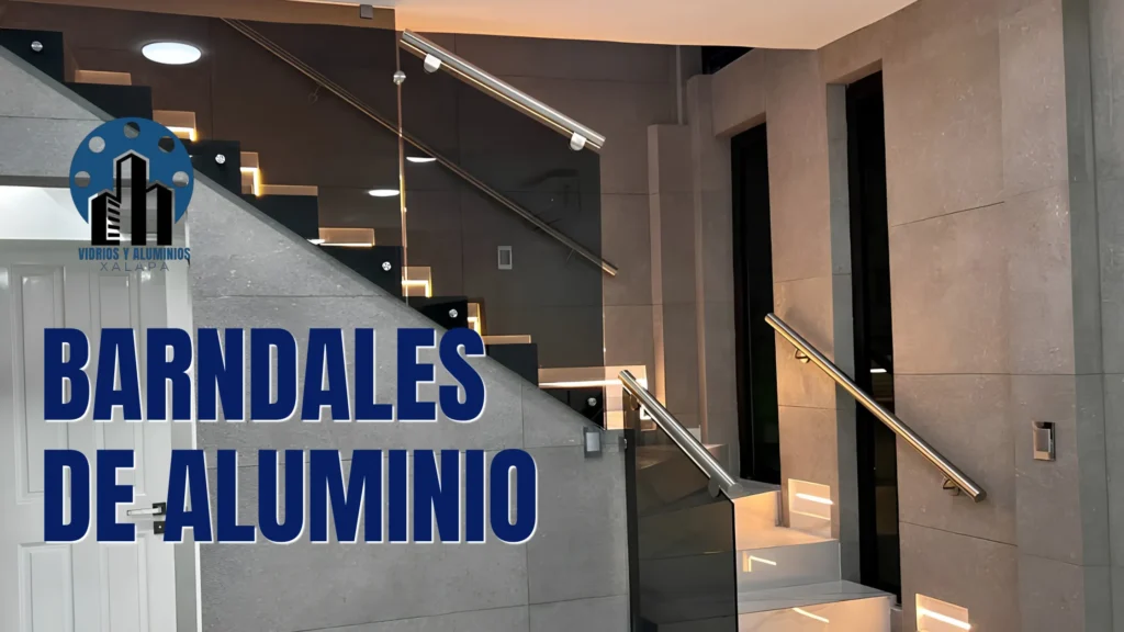 Barandales de Aluminio y cristal templado en Xalapa