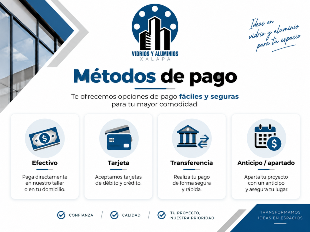 Precio de canceles de aluminio en Xalapa